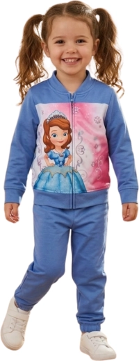 Mädchen-Trainingsanzug Disney Sofia die Erste, blau