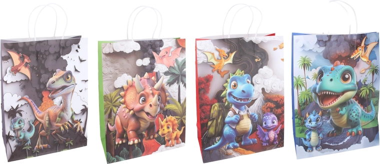 Kinder-Geschenktüte XS mit Dinosauriermotiv – 1 Stück