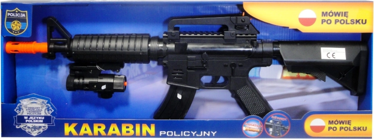 Polizeigewehr mit polnischem Sprachmodul