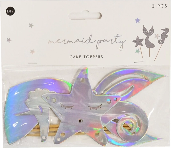 Papier-Tortentopper Selfie 25 cm, 3 Stk.