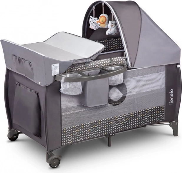 Reisebett Sven Plus von Lionelo – Grau