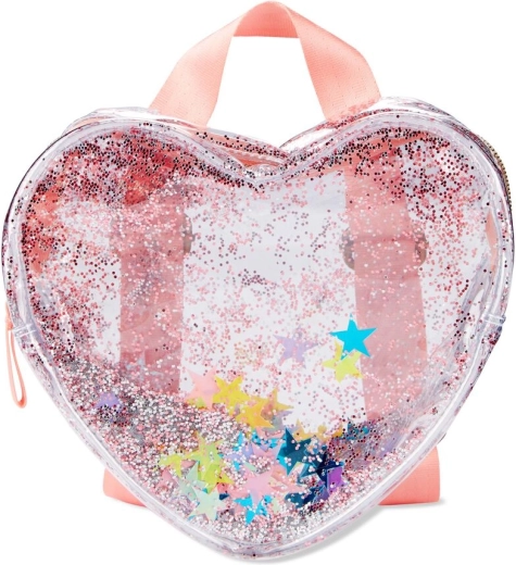 Transparenter Kinder-Rucksack mit glitzerndem Herz SKIP HOP
