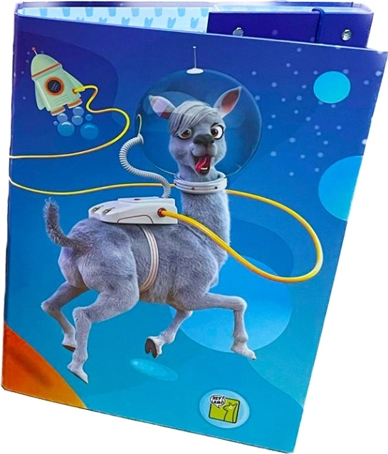 Heftbox A4 mit Lama, leuchtet im Dunkeln