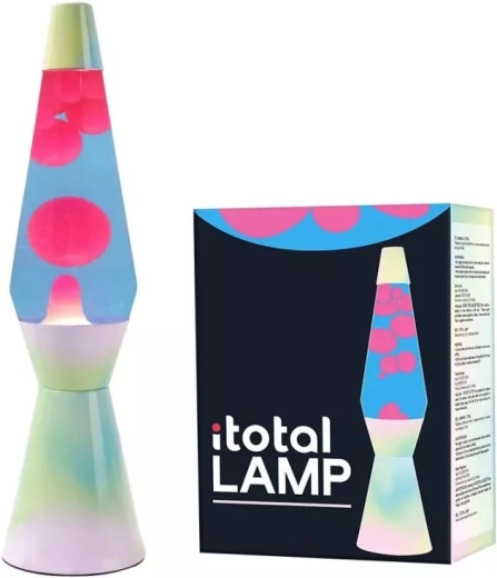 Dekorative Lavalampe mit Regenbogeneffekt