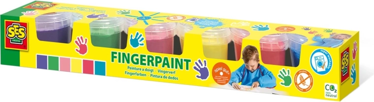 Fingerfarben für Kinder 6×110 ml – SES Creative