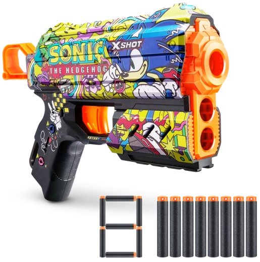 X-Shot Skins Flux SONIC the Hedgehog – Schaumstoff-Blaster