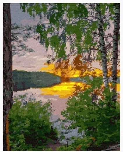Norimpex Malen nach Zahlen See im Wald 40 × 50 cm