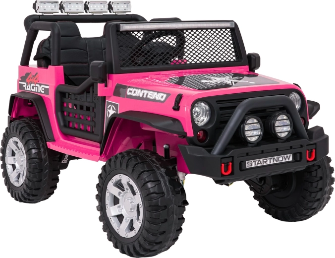 Elektrisches Jeep-Kinderauto Beast 4x4 – rosa