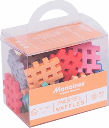 Waffelkötzchen Mini Pastell 35 Teile