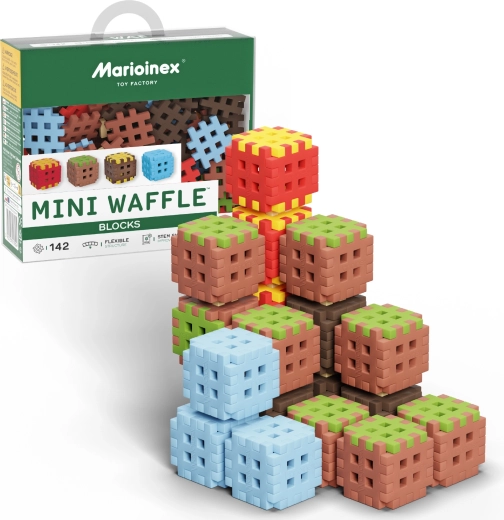 Bauset Mini Waffle Blocks 142 Teile MARIOINEX