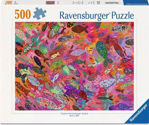 Ravensburger Puzzle fuchsiafarbene Fische 500 Teile
