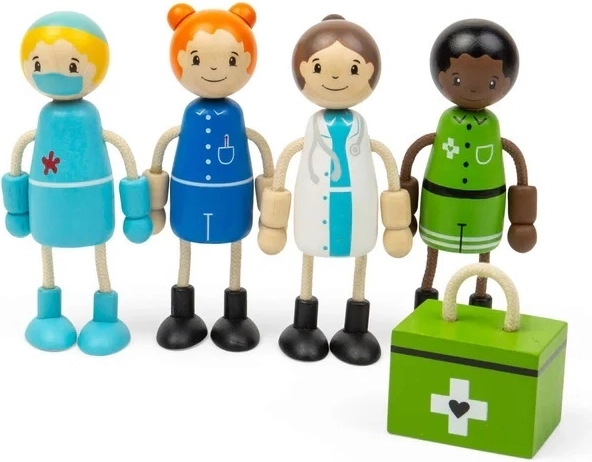 Tidlo Holzfiguren Gesundheitsberufe