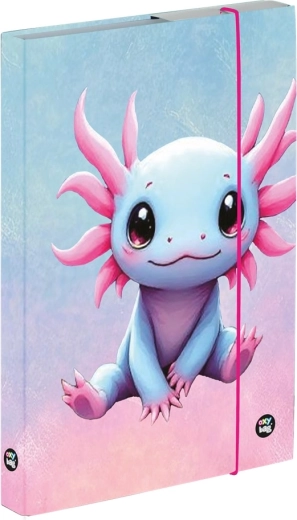 Oxybag Box für Hefte A4 Axolotl