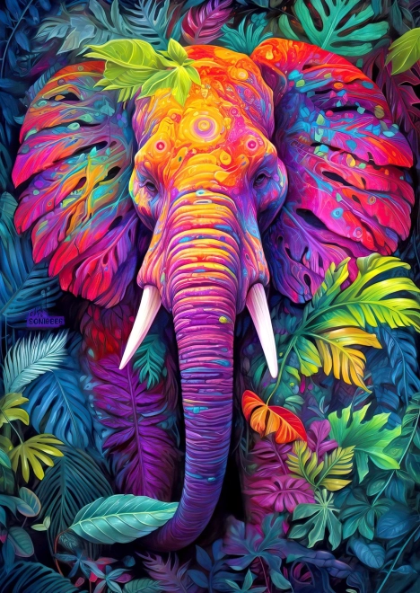 ENJOY Puzzle Maskierter Elefant 1000 Teile