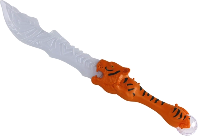 Leucht-Schwert mit Tigergriff – orange
