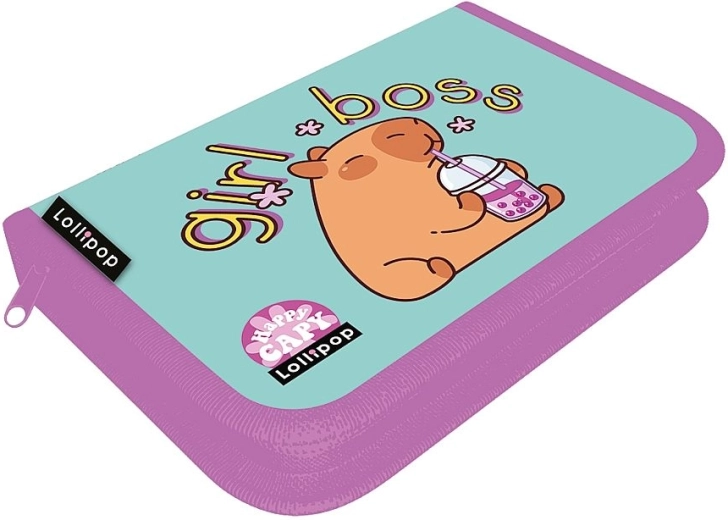 LizzyCard Federmäppchen Capybara – 1‑stöckig mit zwei Klappen