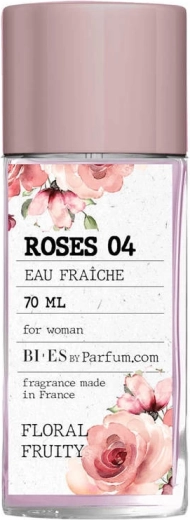 BI-ES Roses 04 Damen-Erfrischungswasser im Glas 70 ml