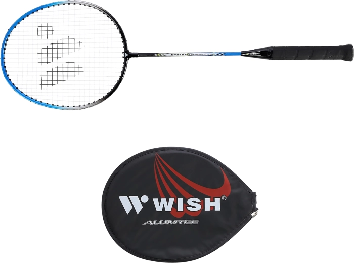 Badmintonschläger Wish Steeltec 216 blau‑schwarz