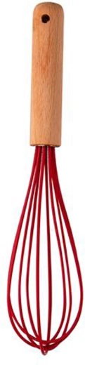 Schneebesen Kitchisimo rot Silikon/Holz