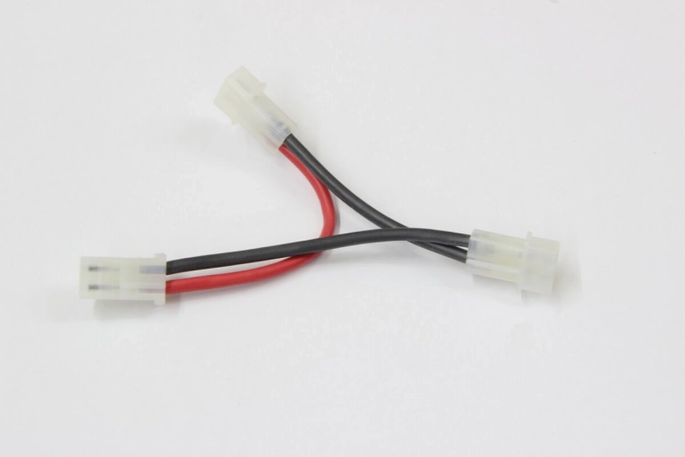 Y-Kabel für AMP-Akku mit Silikonleitung und vergoldeten Kontakten