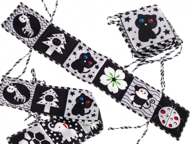 Kontrastreiche sensorische Kinderbuch für Babys