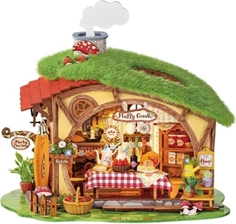 RoboTime hölzerne 3D-Miniatur eines Häuschens Zauberwald Fluffy Grove