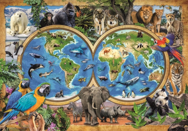Puzzle CLEMENTONI Unglaubliche Tierwelt 300 Teile