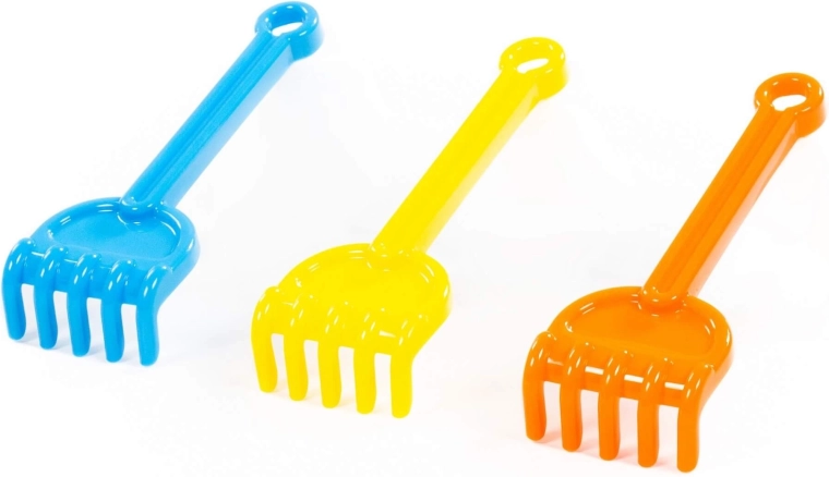 Kinder-Plastikharke für Sand - 1 Stück