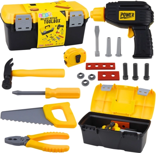 Kinder-Werkzeugset im Koffer mit Akku-Bohrmaschine, 23 Teile