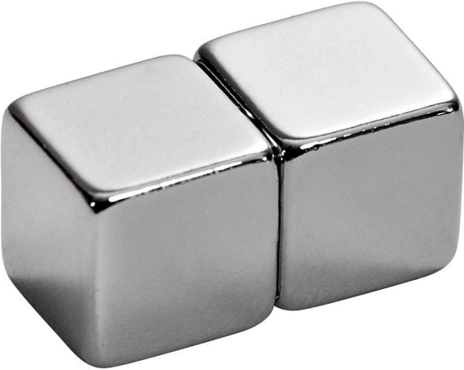 Neodym-Würfelmagnet 10 × 10 × 10 mm (2 Stk.)