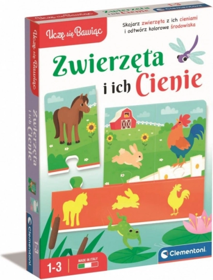 Puzzle Tiere und ihre Schatten