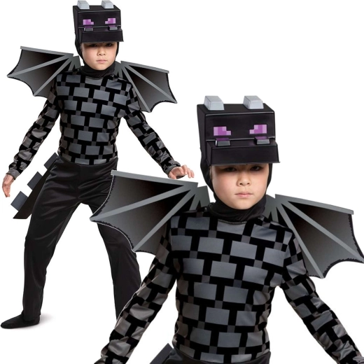 Kinderkostüm Ender Dragon aus dem Spiel Minecraft 137–149 cm (10–12 Jahre)
