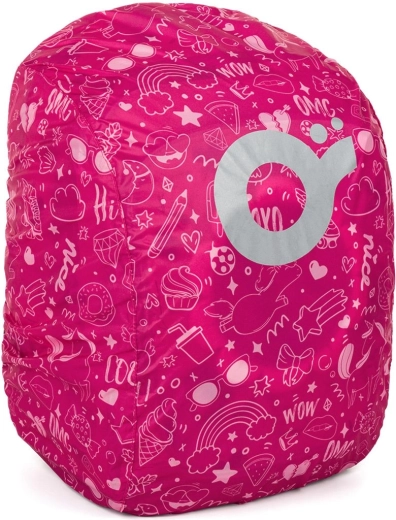 Rosa Regenhülle für Rucksack Topgal