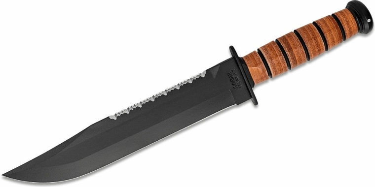KA-BAR Big Brother – Survivalmesser 24 cm mit Ledergriff und Scheide
