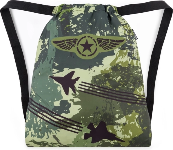 Bagmaster Turnbeutel für Hausschuhe und Sport – Kampfjets