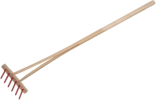 Teddies Kinderrechen mit Holzstiel 90 cm – Rot