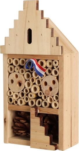 Hölzernes Insektenhotel 12 × 7 × 25 cm