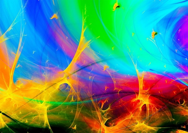 Puzzle Regenbogen-Fraktale 1000 Teile