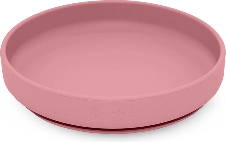 Silikonteller mit Saugnapf Take&Match dusty rose – Petite&Mars