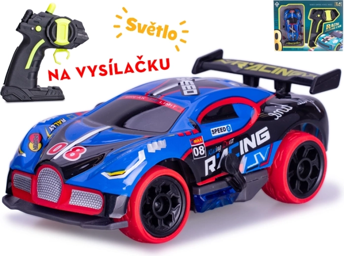 RC-Rennauto 1:32 mit 2,4 GHz und Lichtern – blau
