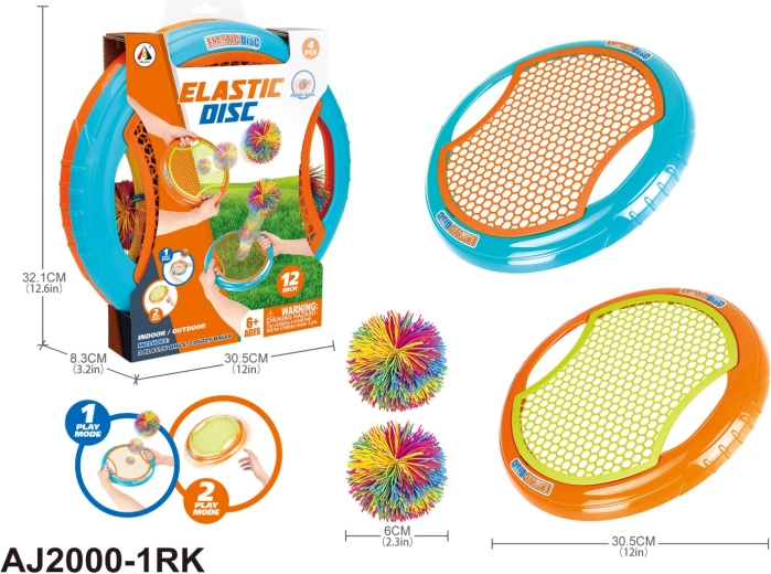 Wurfspiel mit Rückprall-Scheiben und Bällen