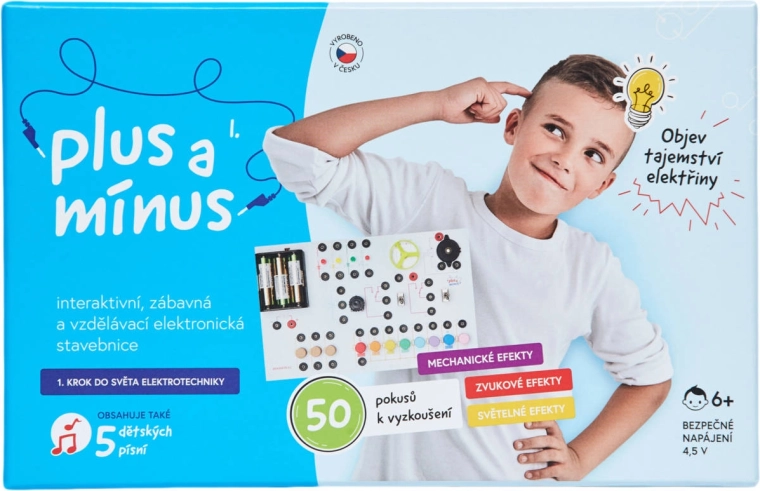 Plus und Minus – elektronische Kinder-Elektronikbaukasten – 50 Experimente (CZ)