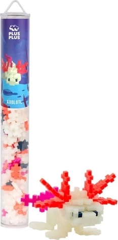 Plus-Plus Konstruktionsset Axolotl 2D/3D, 100 Teile in einer Tube