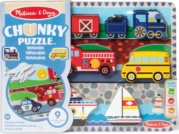 Holzpuzzle Fahrzeuge (Chunky) MELISSA & DOUG