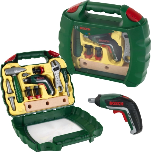 Kinder-Werkzeugkoffer BOSCH mit Akkuschrauber Ixolino II