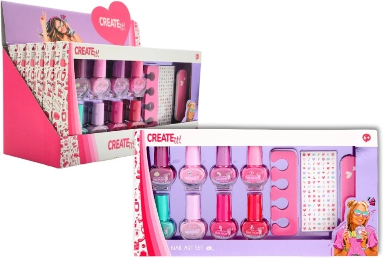 Create it! Nagellack-Set mit Stickern für Kinder