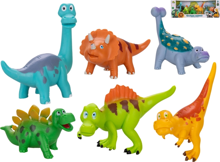 Dinosaurier-Set 8–11 cm, 6 Stück in Schachtel