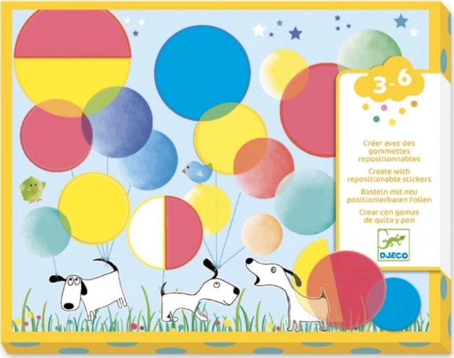 Djeco Regenbogen Collage: Magische Räder