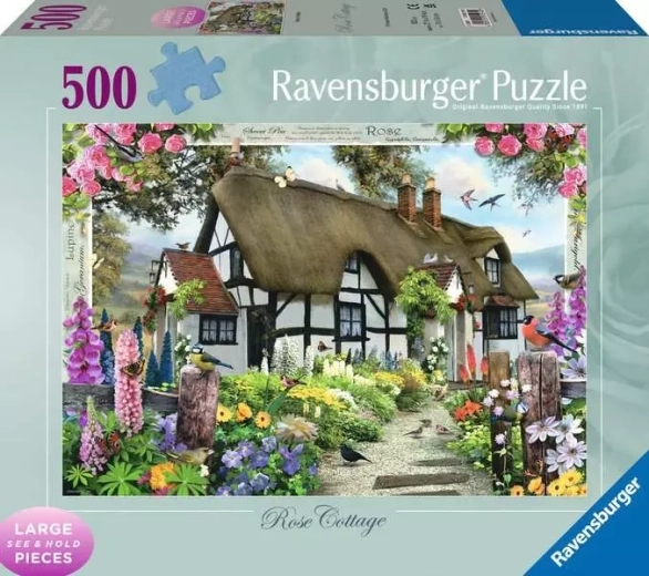 Ravensburger Puzzle „Häuschen bei den Rosen“ 500 Teile