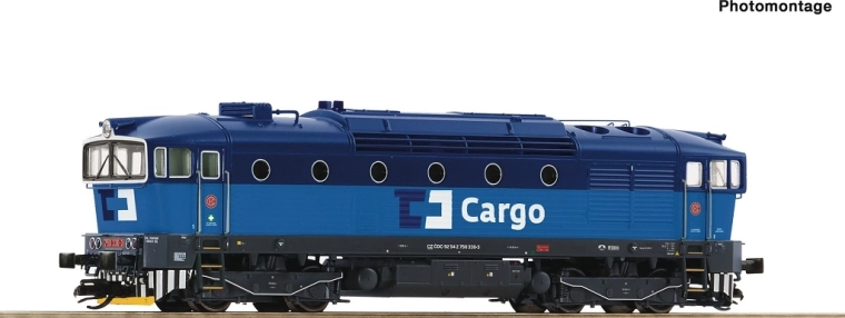 Roco Diesellokomotive ČD Cargo Baureihe 750 330-3 TT digital mit Sound